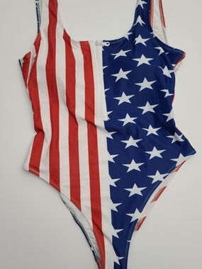 American Flag One-Piece Swimsuit - Stars & Stripes